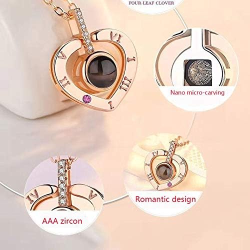 I Love You in 100 Languages" Heart Pendant Necklace by MEENAZ