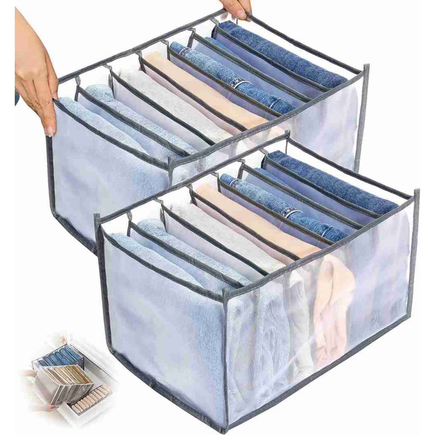 Drawer Organizers - Shirt Organizer, Jean Organizer, Legging Organizer, Drawer Divider