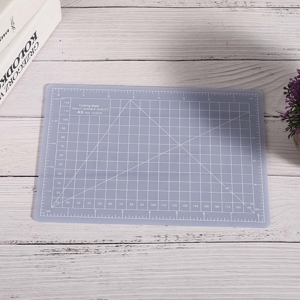 Paper Cutting Pad Translucent Translucent Cutting Pad Self-Healing Non Slip Non Slip Cut Board Gridded Precision Cutting Board Scrapbooking