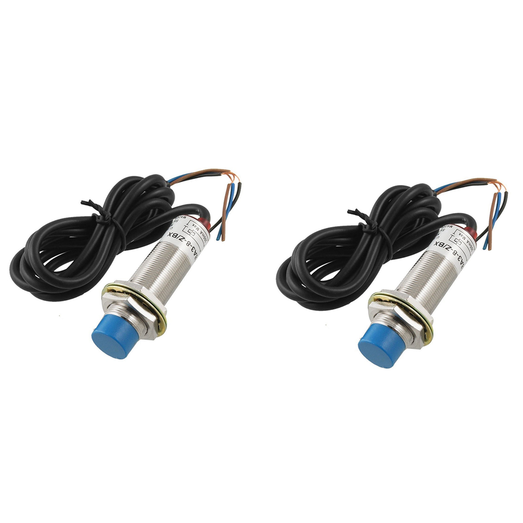OUMERY 2X LJ18A3 - 8-Z / BX DC6-36V 8 mm Tubular Inductive PROXIMITY Sensor Switch Detector NPN