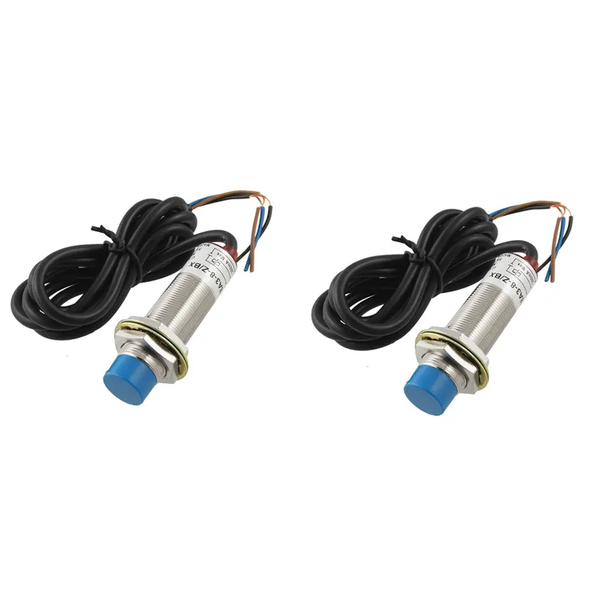 OUMERY 2X LJ18A3 - 8-Z / BX DC6-36V 8 mm Tubular Inductive PROXIMITY Sensor Switch Detector NPN
