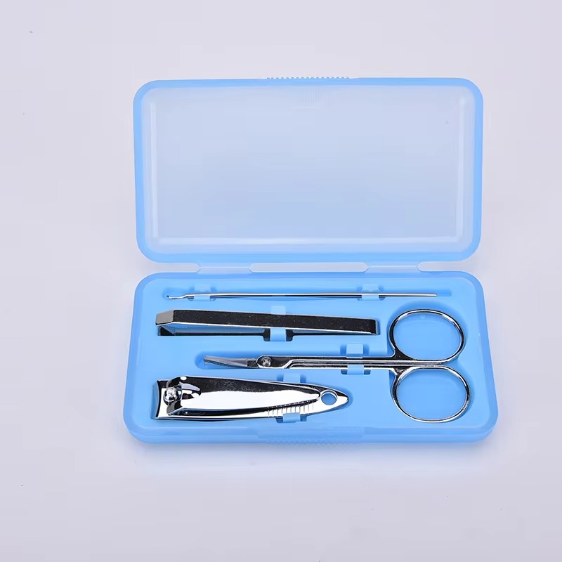 99 Mall Offer 4-Piece Nail Clipper Kit Manicure and Pedicure Set - Professional Nail Clippers, Scissors, Trimmers & Grooming Tools for Men and Women - Compact Nail Care Set in Random Colors for Home or Travel By 99 Stores