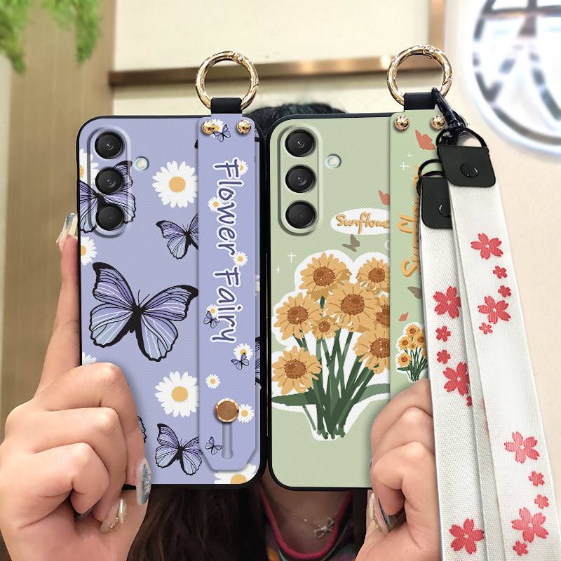 Fashion Design Phone Holder Phone Case For Samsung Galaxy A26 5G Waterproof Soft case protective flower Anti-dust ring