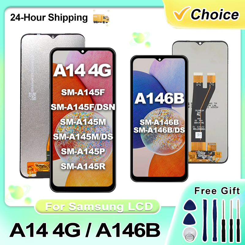 Clearance sale CHOICE 6.6| IPS Display For Samsung Galaxy A14 4G LCD A145 A145F Touch Screen Digitizer For A14 5G Screen A146 Assembly Parts