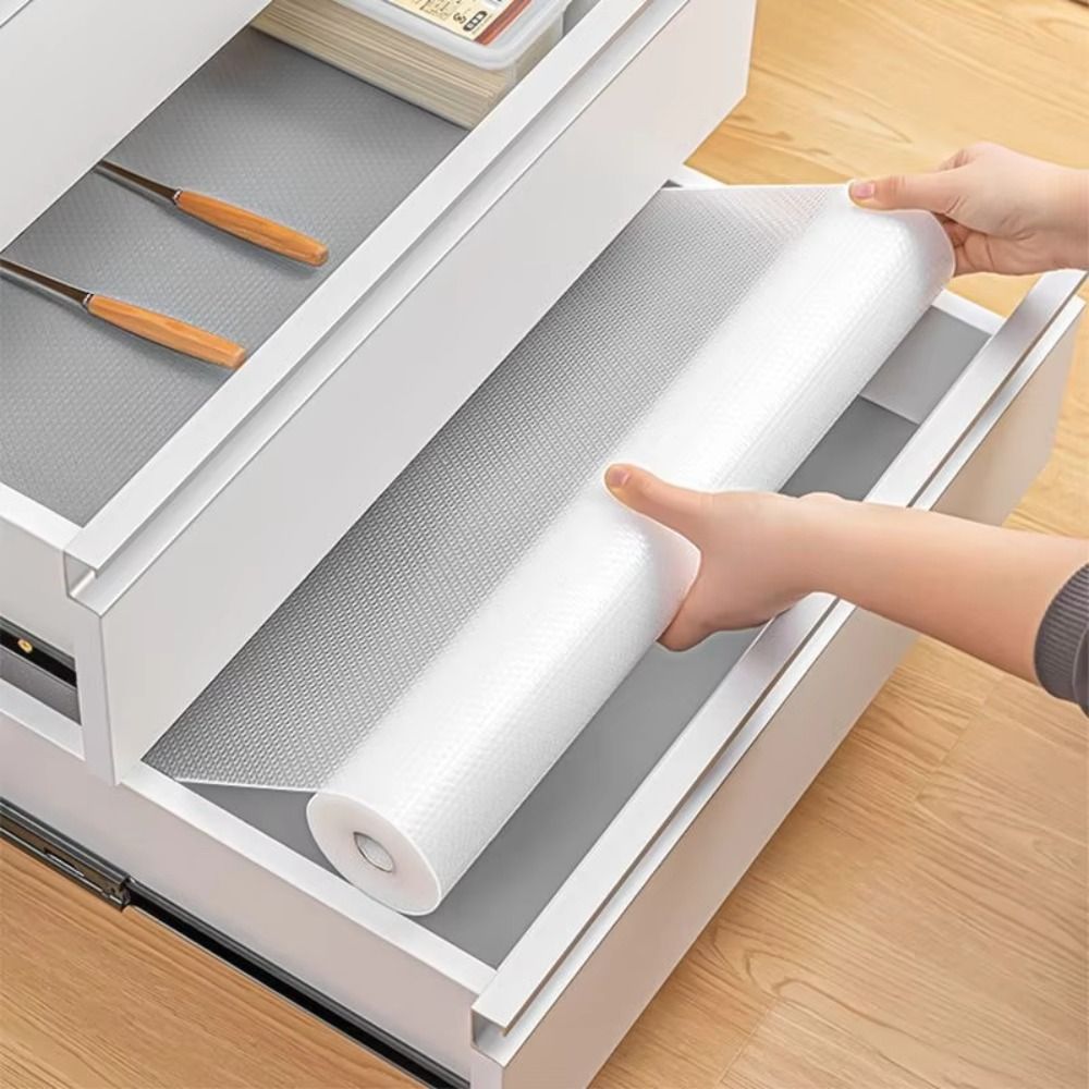 Reusable EVA Waterproof Refrigerator Liner Mat Cuttable Moisture-proof Table Drawer Mats Heat-insulat Antifouling Fridge Pad Shoe Cabinet