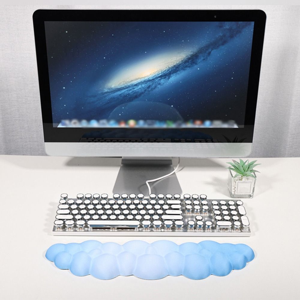 Easy To Clean Creative Keyboard Mouse Pad Soft Cloud Shape Ergonomic Mouse Pad Wrist Support Comfortable Mouse Wrist Support Mat Home