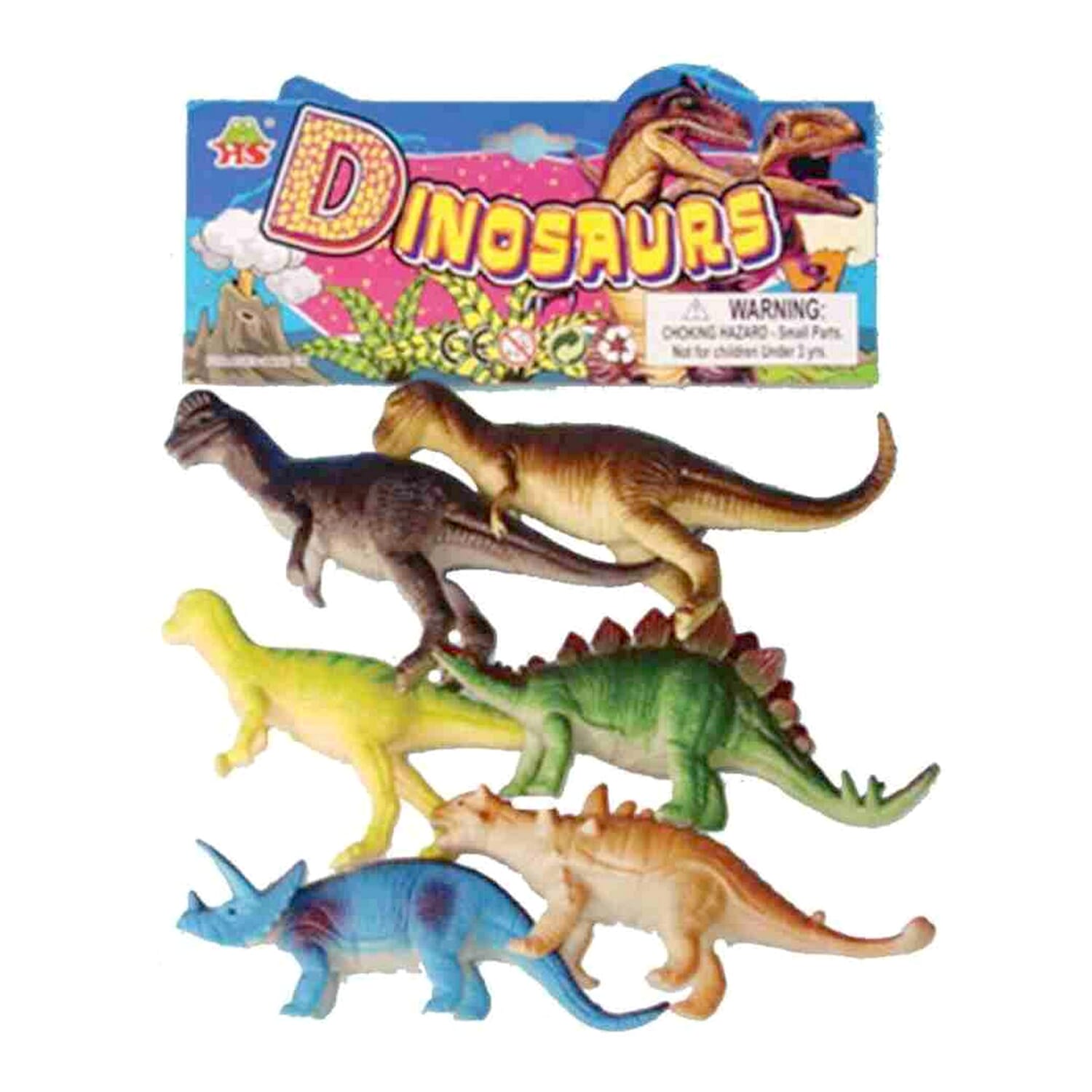 Dinosaurous Playset Toys-6 pcs