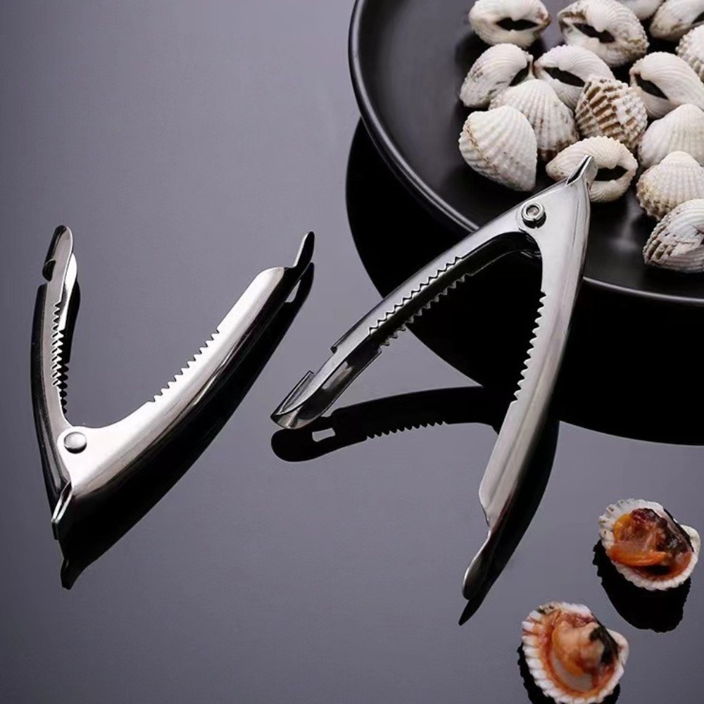 New Creative Oyster Opening Clamp Stainless Steel Rust-free Nuts Pliers Labor-saving Practical Crab Opener