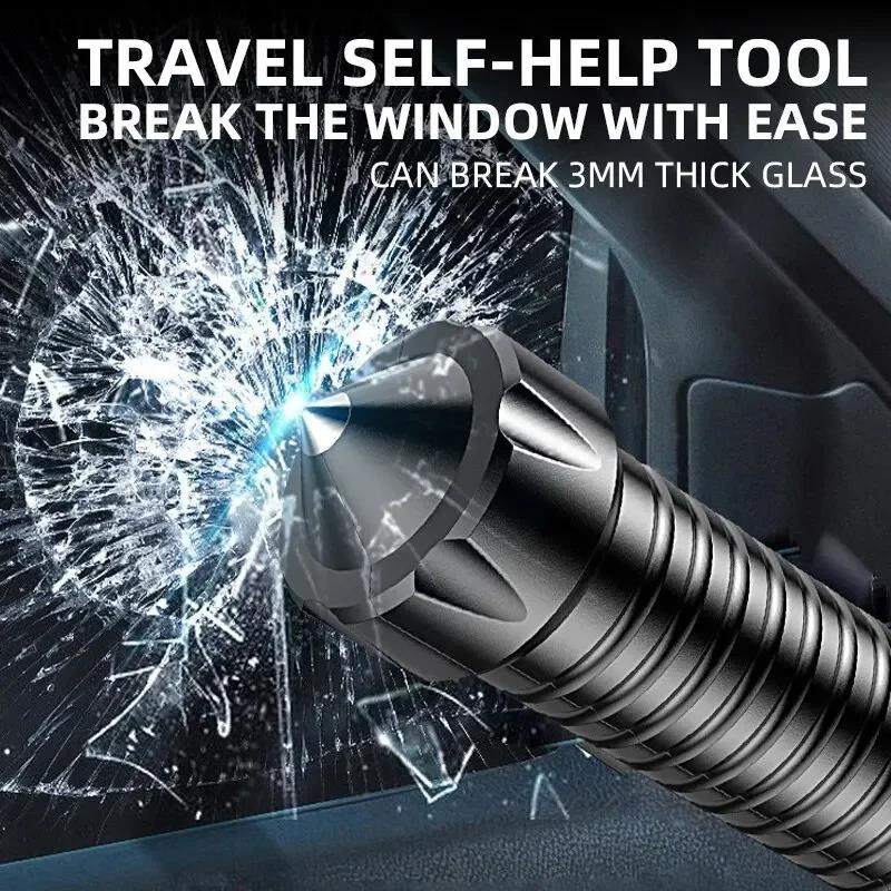 Hot Selling Wolf Tooth Lamp Rod Strong Light Charging Outdoor Camping Super Bright Multi Functional Vehicle Self Defense Window Patrol 캠핑