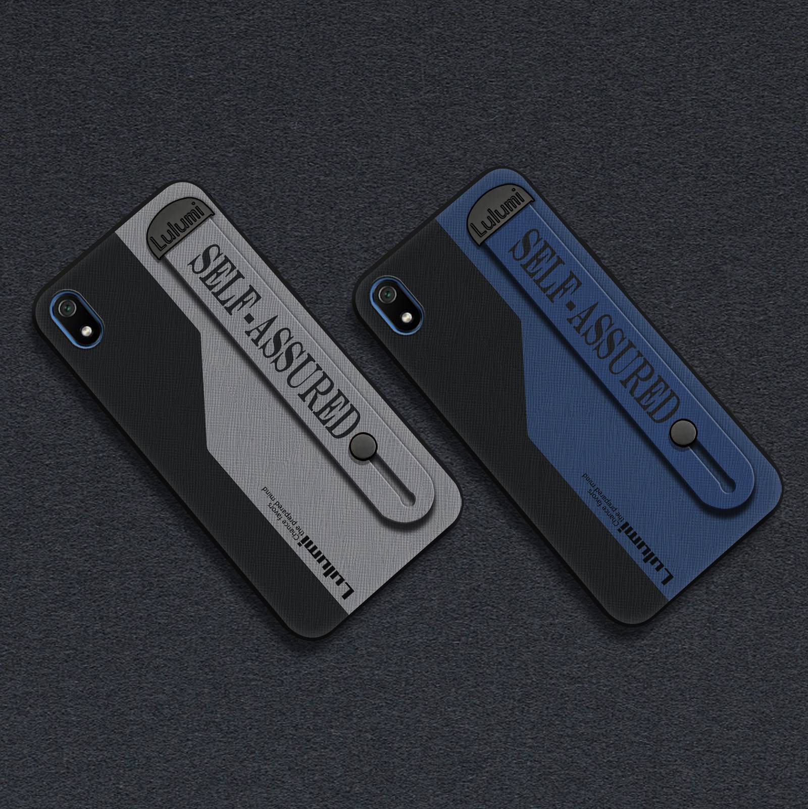 Silicone Durable Phone Case For Xiaomi Redmi 7A Commerce Nature Protective Back Cover Fashion Design Geometry Kickstand