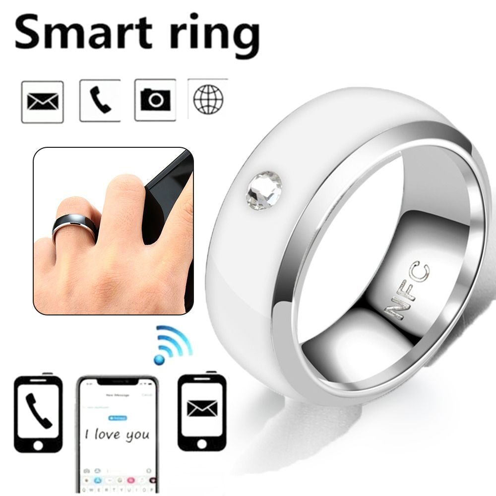 Special Design Stainless Steel NFC Smart Ring Wearable Connect Magic Wear Finger Digital Ring Multifunctional Waterproof NFC Finger Ring for Android Phone Men