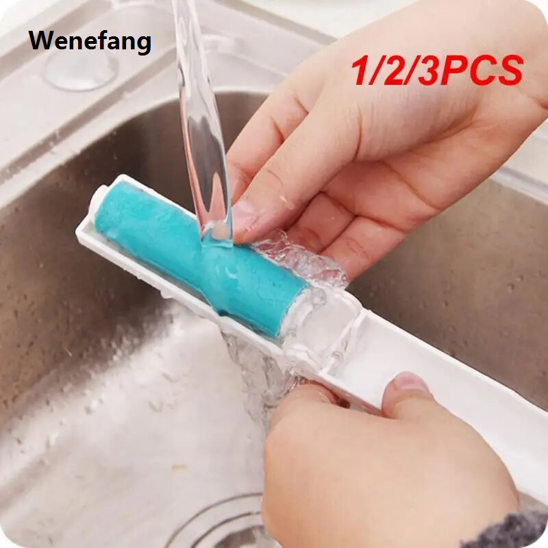 Wenefang transparent bag 1/2/3PCS Lint Rollers Water Sticky Pet Hair Remover Dust Catcher Suction Fluff Carpet Wool Sheets Clothes Cleaning Tool Washable