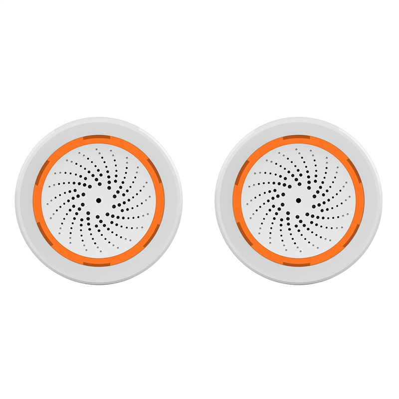 JAERBEE 2X Tuya ZigBee Smart Sound and Light Siren Sensor Smart Life Home Security System Tuya Gateway Hub Siren Alarm for Tuya