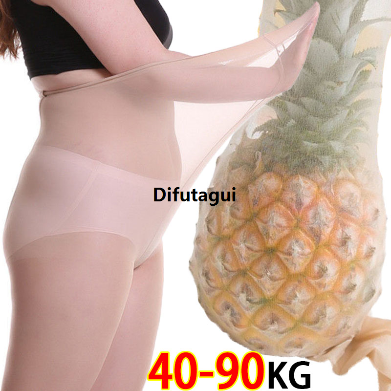 Difutagui Pineapple Anti-scratch Stocking Women Invisible Legging Breathable Fashion Plus Size Tights Long Socks Nylon High Waist Pantyhose