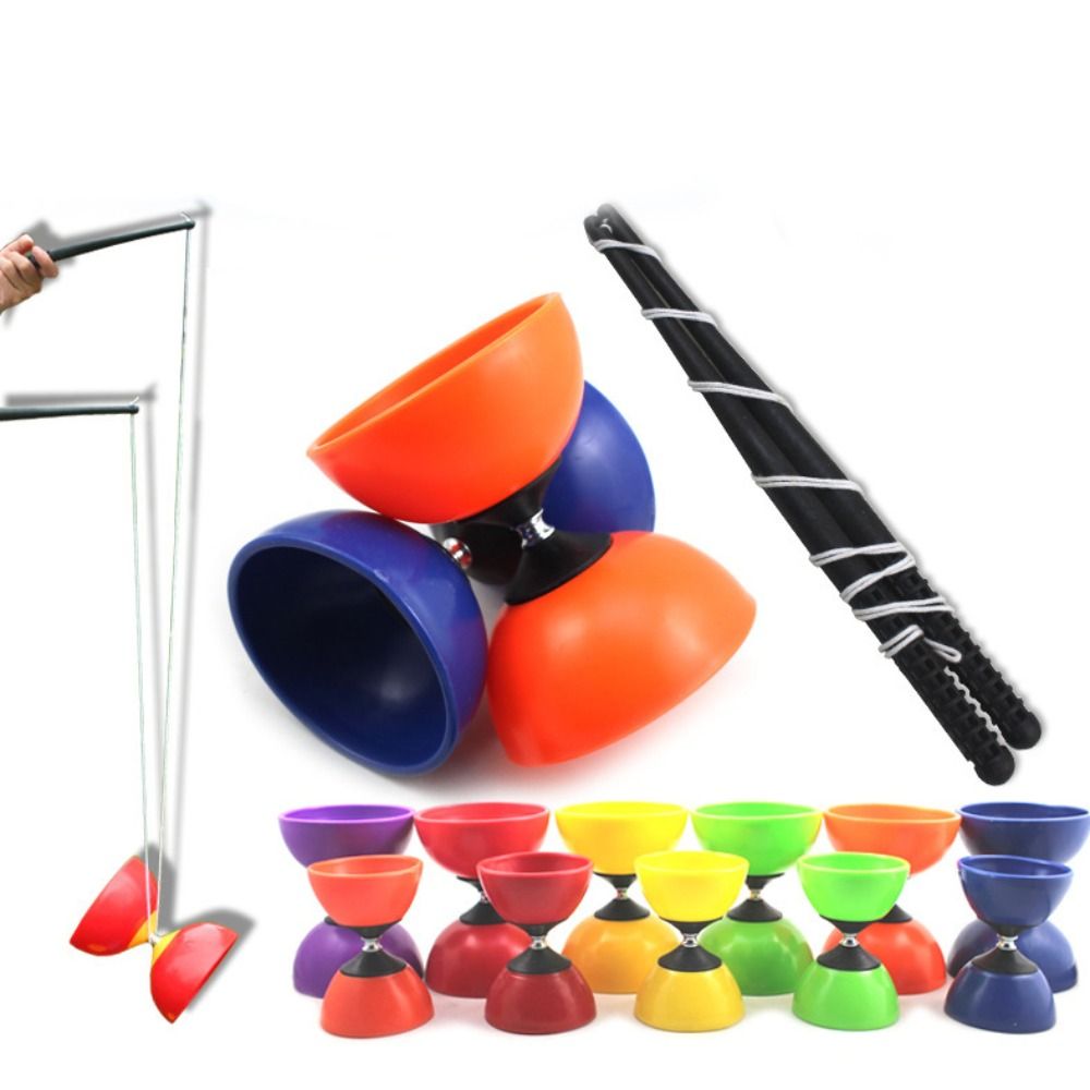 Entertainment Supplies Leather Chinese Diabolo Bowl Shape Soft Chinese Yo-yo Thicken Diabolo Toy Child