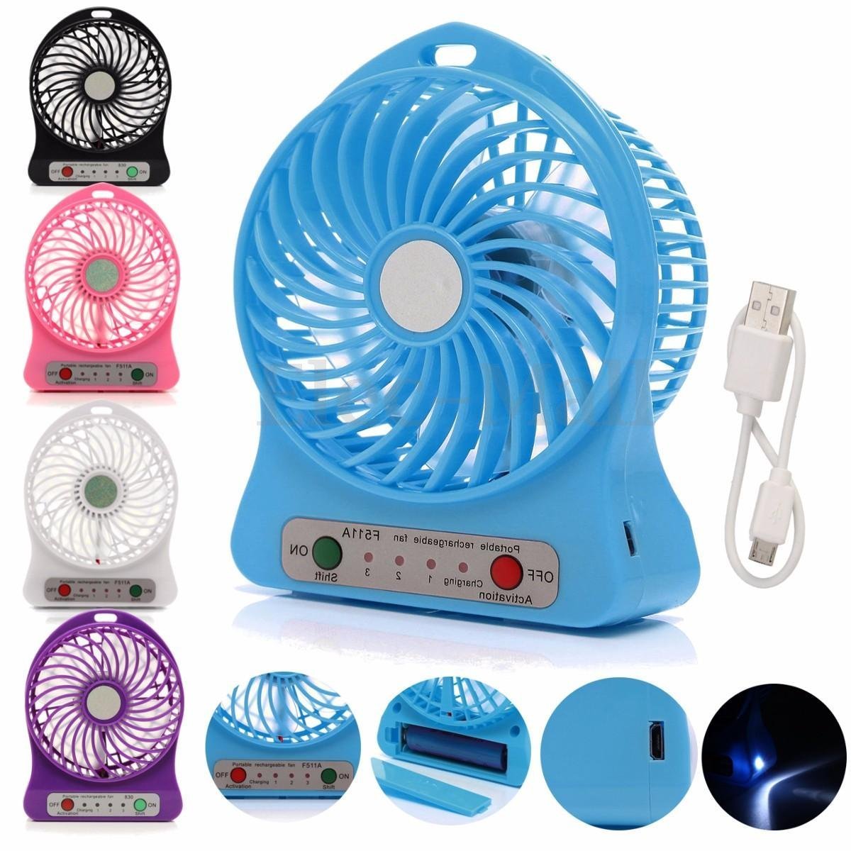 Portable Rechargeable Mini Fan( multicolour)