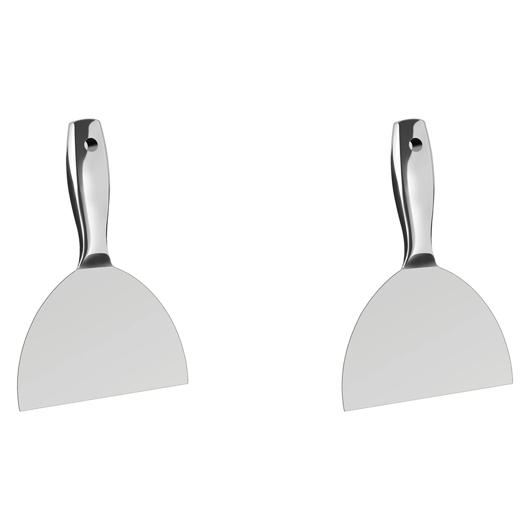 ARELENE 2X Putty-Knife 6 Inch,One Piece Premium Polished All-Stainless Steel Scraper Tool for Drywall Finishing