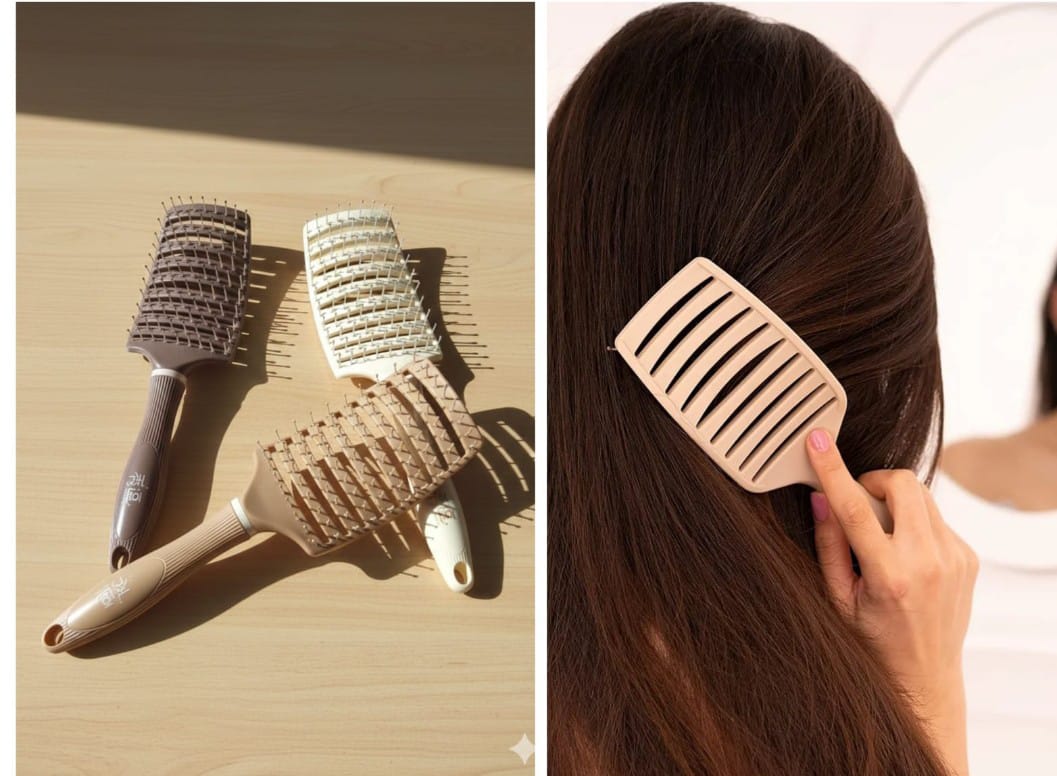 1Pcs Nylon Hairbrush Wet Curly Detangle Hair Brush for Salon Hairdressing Styling Tools