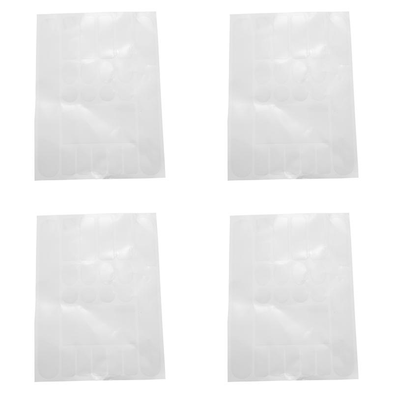 4X Bicycle Front Fork Frame Protector Bike Chain Stay Protection Cycling Fork Wrap Guard Pad Transparent