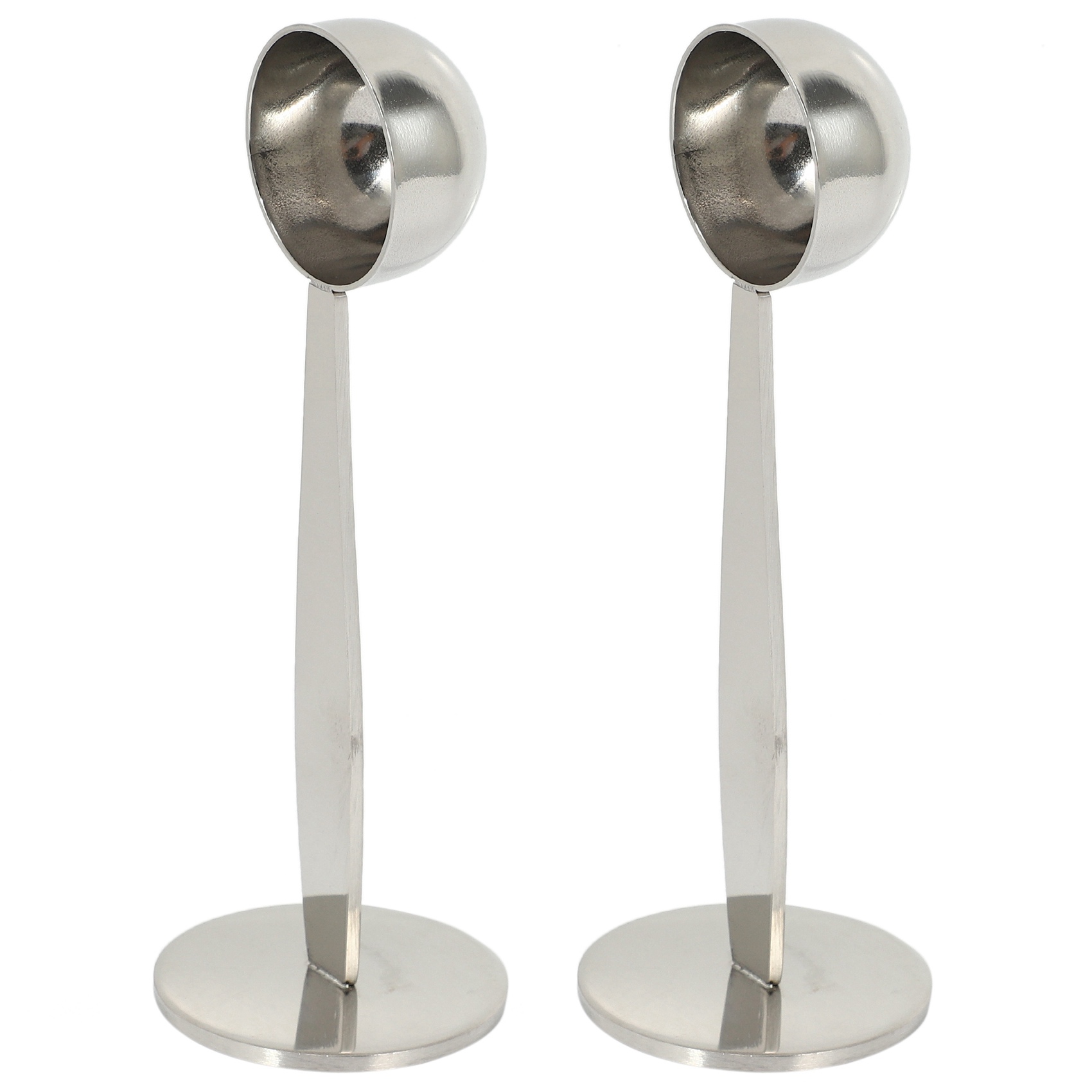 NAMUNY 2X Espresso Stand Coffee Measure Tamper Spoon Stainless Steel Coffee & Tea Tools Measuring Tamping Scoop 1 Pieces Silver