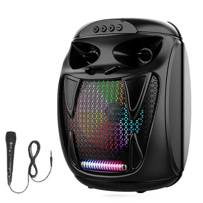 ZQS 8137 8 Inch Portable Bluetooth Speaker FM Radio TF Card USB AUX Player With Mic