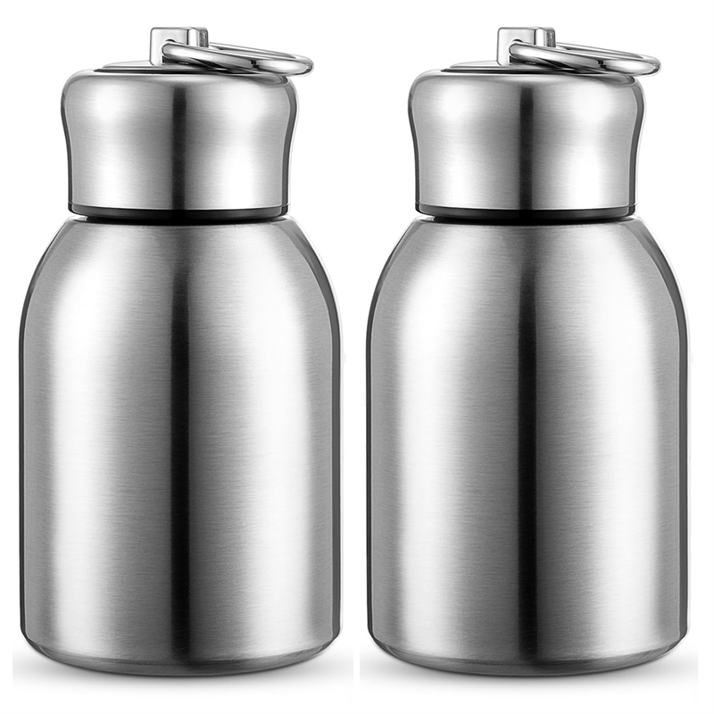 10oz Water Bottle Slim Insulated Thermal Water Bottle Small Vacuum Hot Cold Water Bottle Bulk 2 Pcs