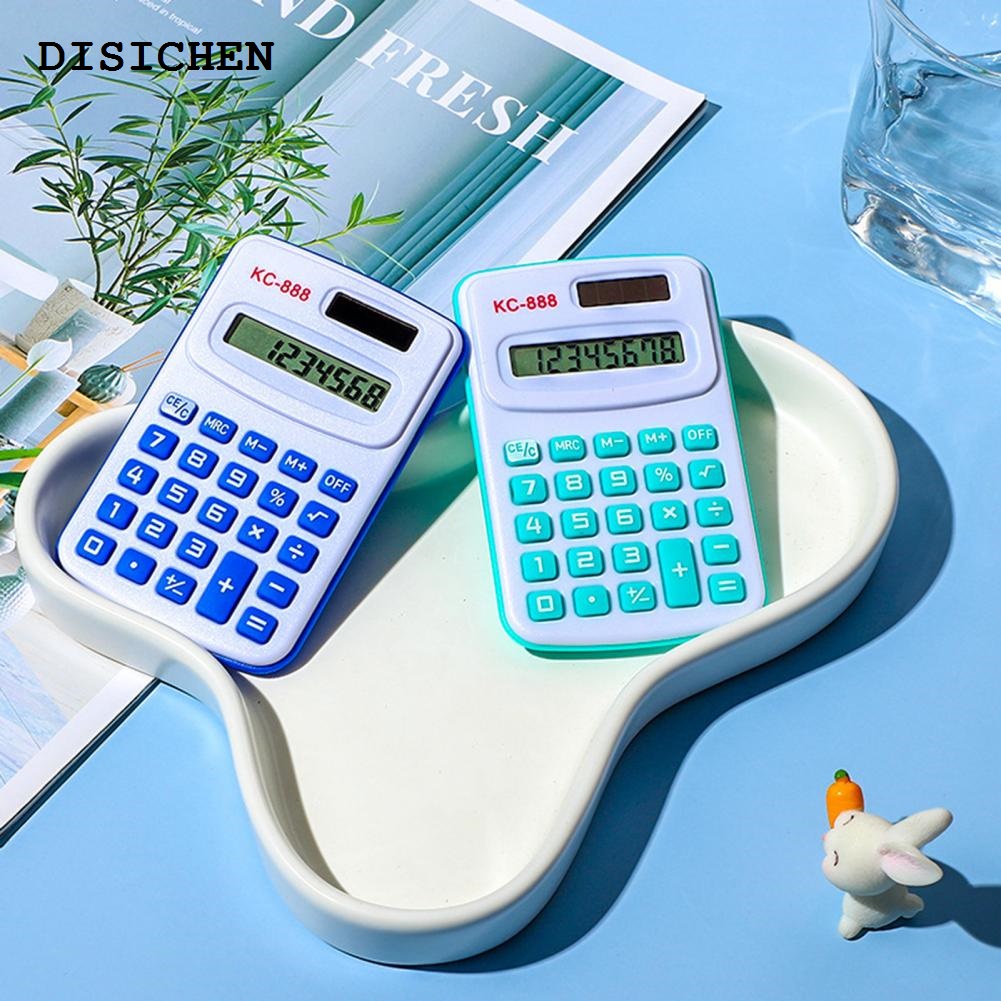 DISICHEN Bargain price Mini Calculator Sensitive Button Accounting Tool Portable Students 8 Digits Pocket Calculator For Teacher Student School