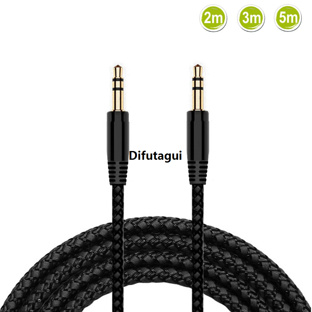 Difutagui Special Offer 3m/5m Headphone Extension Cable 3.5mm Jack Male to Female Luxury AUX Cable M/F Audio Stereo Extender Cord Earphone 3.5 mm Cable New