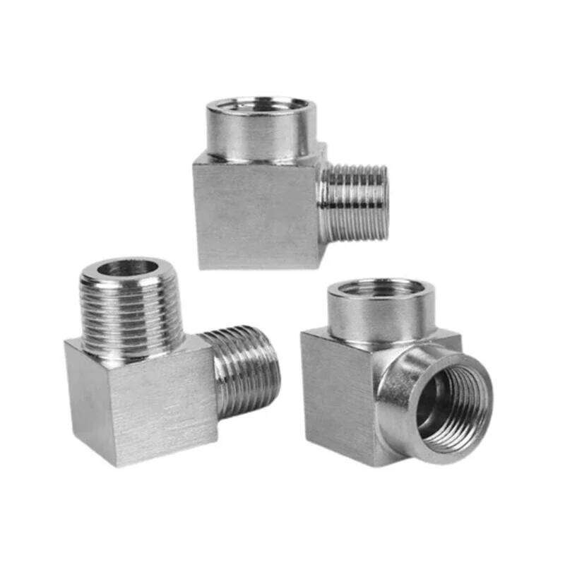 PC of High Presssue 1/8 1/4 3/8 1/2 3/4 1 Female Male Elbow Angle 90 Degree Coupler 304 Stainless Pipe Fitting Water Gas