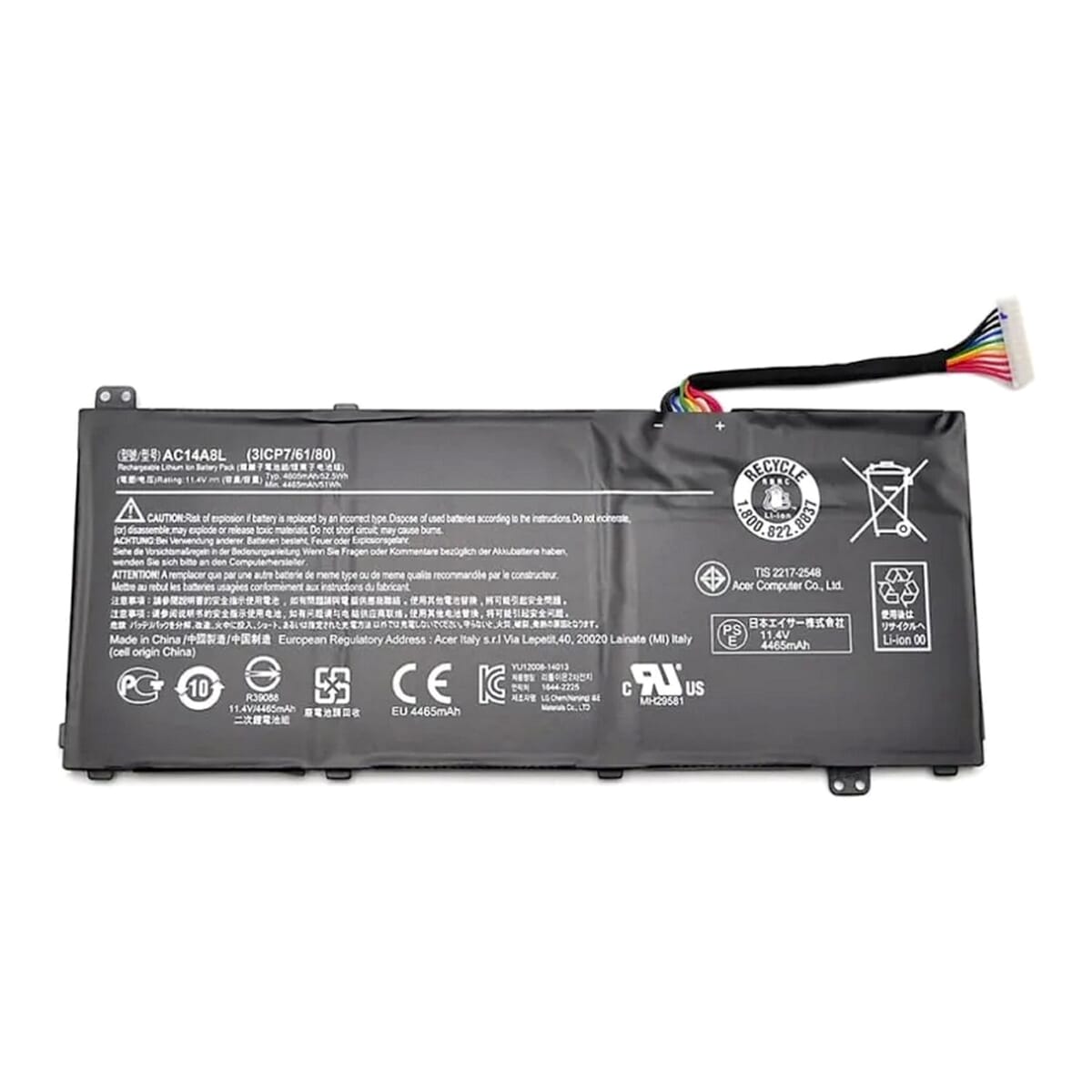 AC14A8L Laptop Battery Replace for ACER V15 Nitro Aspire VN7-571 VN7-591 VN7-571G VN7-791G VN7-591G-77A9 VN7-791 Series AC14A8L(3ICP7/61/80)
