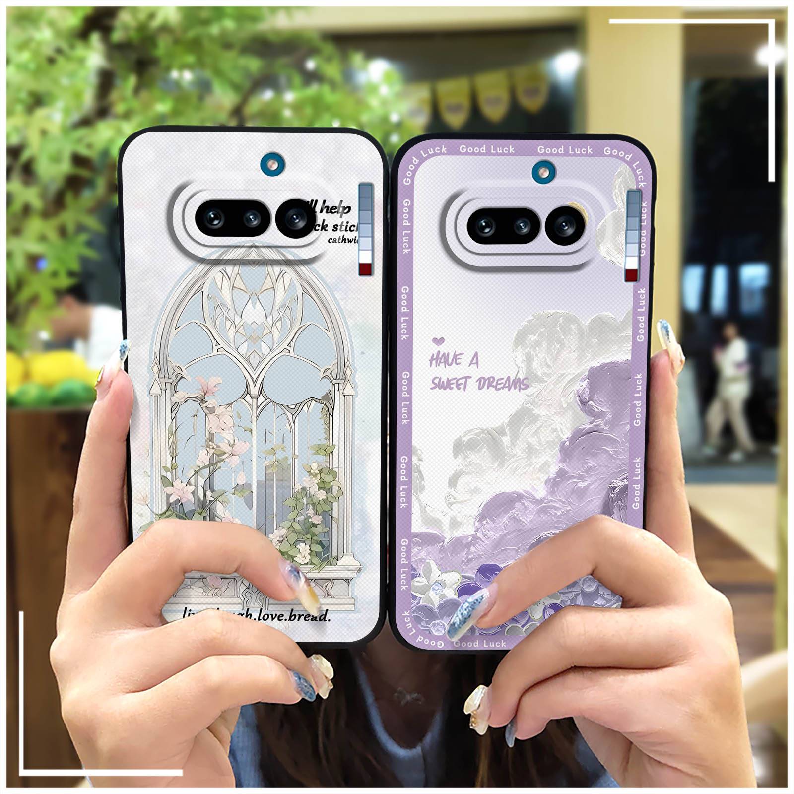 Soft case Cute Phone Case For Nothing Phone4A Waterproof Oil Painting Protective Phone Pouch Silicone Full wrap Graffiti