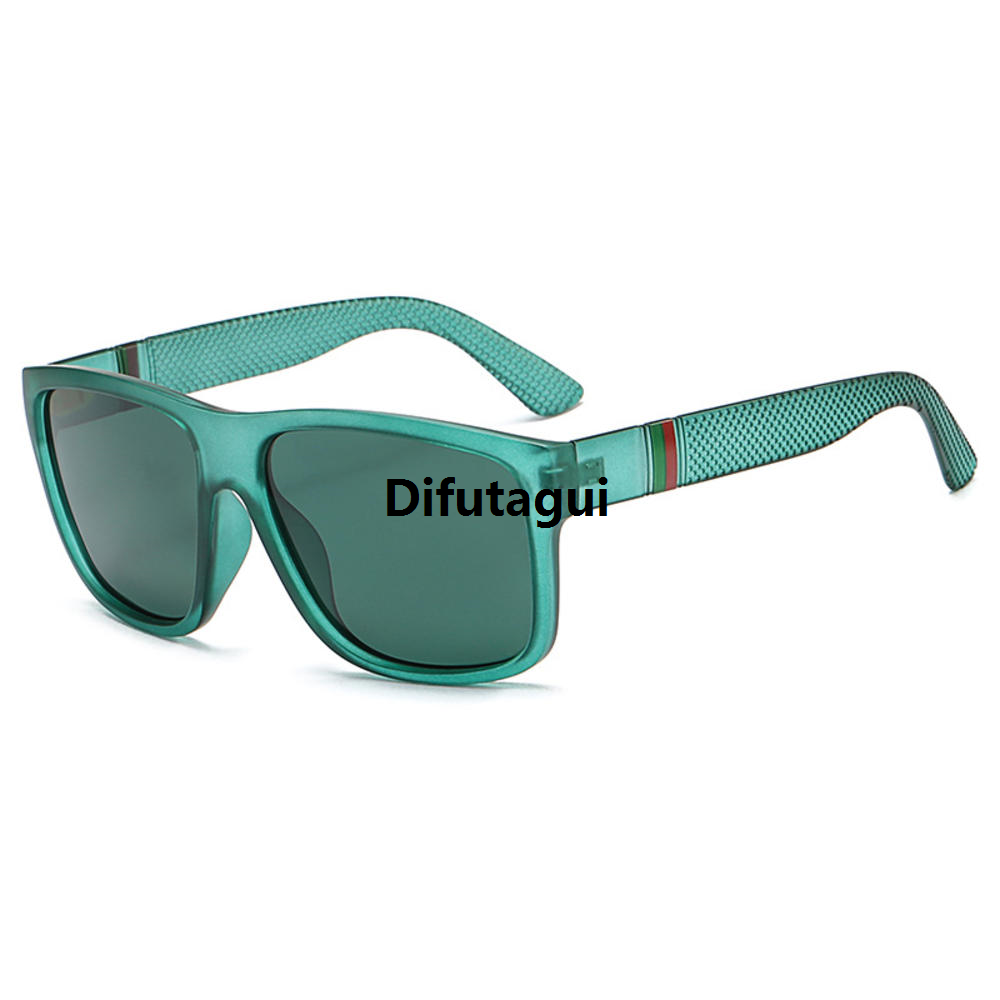 Difutagui Luxury Women's Travel Sunglasses Sunscreen Square Polarized Sunglasses for Men and Women Fashion Universal Large Frame Sales promotion Square Frame Sunglasses Polarized Men's Glasses Fishing Touring Road Cycling Outdoor Sunscreen Glasses for Men