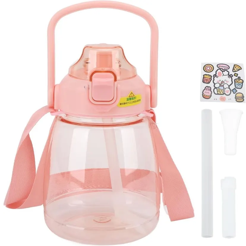 Student Drinking Water Bottle with Straw - Stylish, Safe & Spill-Resistant