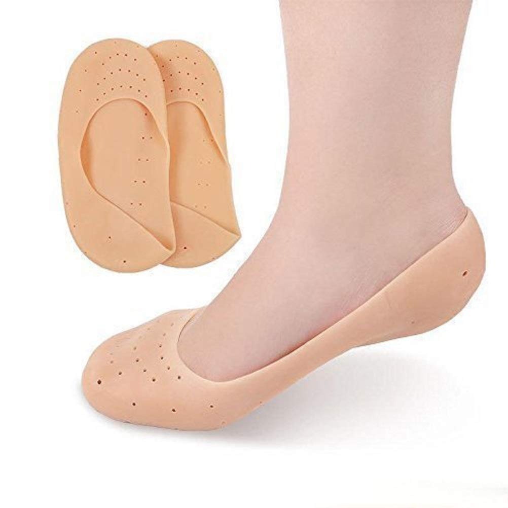 Anti Crack Full Length Silicon moisturizing Heel Socks for Heel Cracks and Pain Relief (Full Length)