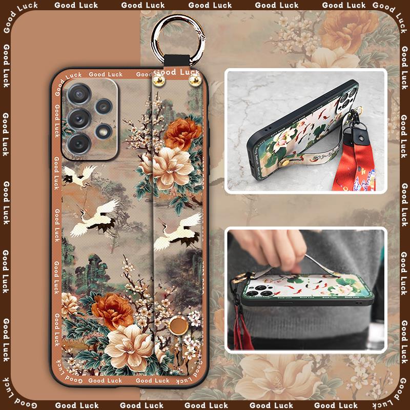 Anti-dust fashion Phone Case For Samsung Galaxy A53 5G/SM-A536U Phone Holder protective Shockproof old lady Durable ring