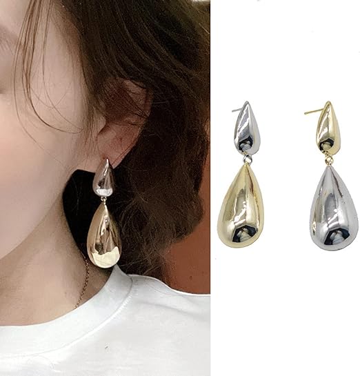 Sterling Silver Stud Earrings Flower Hypoallergenic Cartilage Stud Sleeper Earrings Set Piercing Gift For Girls, water Droplets