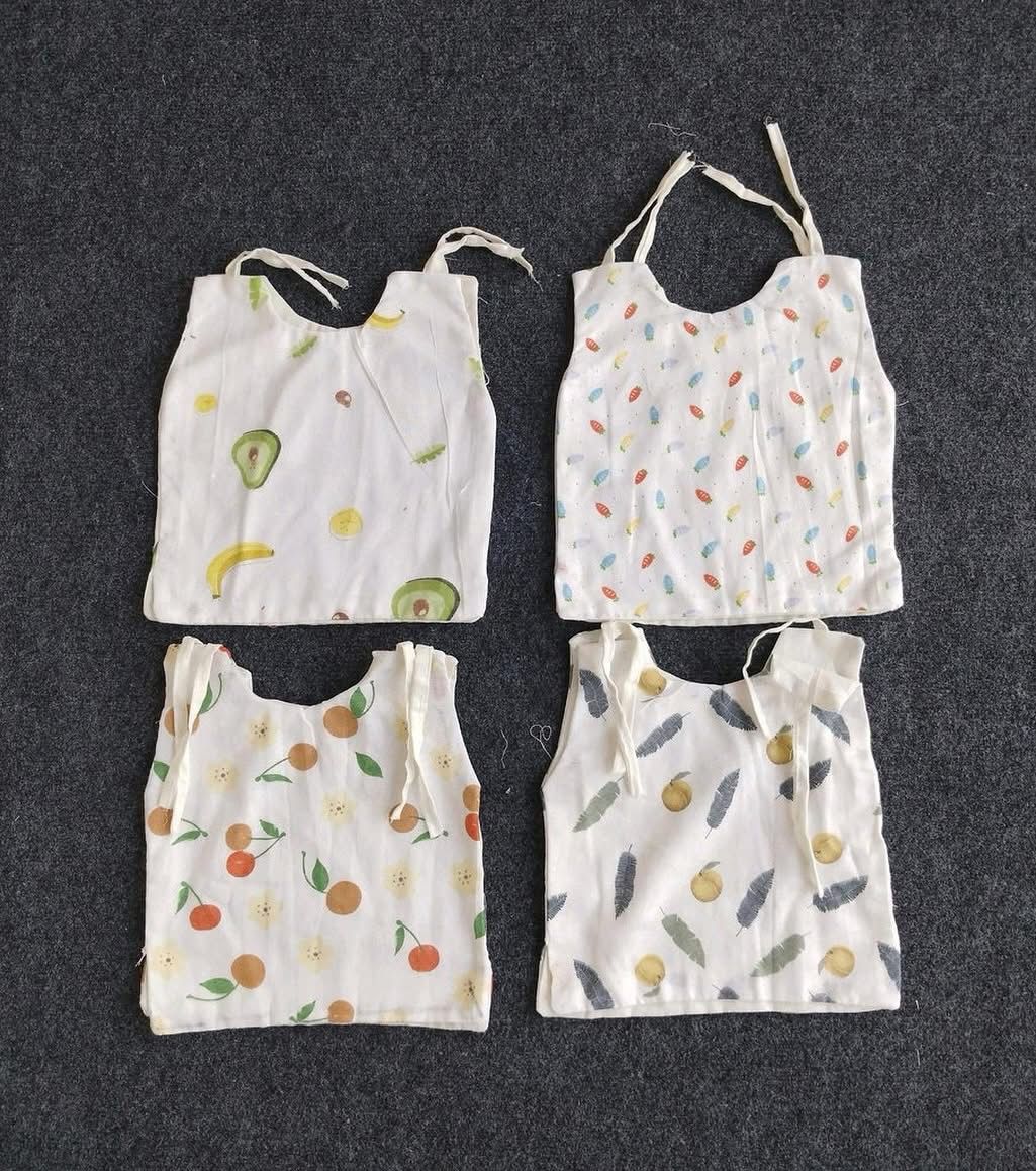 KIDSSANSAR - Baby SOFT MUSLIN FABRIC BHOTO 2 PCS SET
