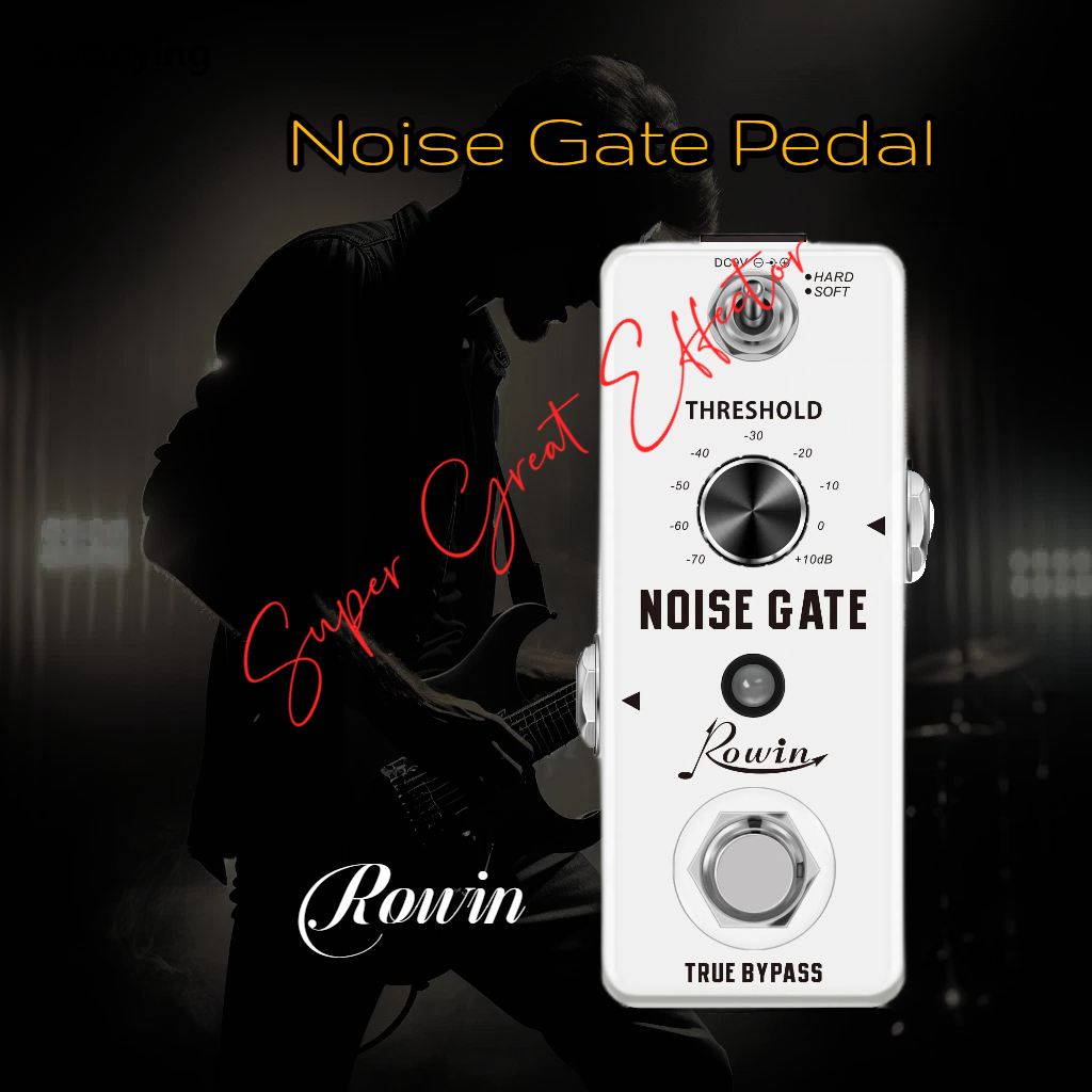 Sutuiying Rowin Noise Gate Pedal Guitar Effects Low Noise Pedal Power Supply Luxury Booster Flanger Phaser Buffer Effector Equalizer For Bass