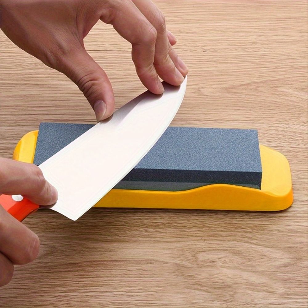 Easy to Use Double-Sided Whetstone High Hardness Anti-Slip Base Sharpener Safe Premium Grindstone Kitchen