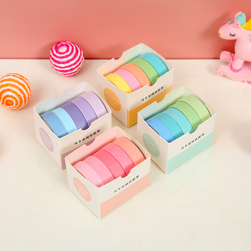 RHS Online 5 Rolls Spring Flower Romantic Series Washi Tape Masking Tapes Decorative Sticky Tape for Journaling Diary DIY Crafts Scrapbook