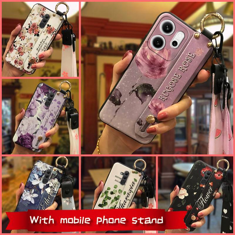 Waterproof Ring Phone Case For MOTO G56 5G Soft case Durable Protective Anti-knock Dirt-resistant Fashion Wrist Strap