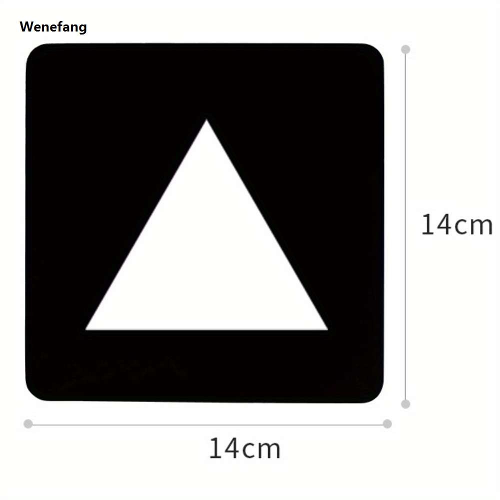 Wenefang VISUAL CARDS Baby Early Education Training Card Baby Visual Portable Stimulation Black and White Card Tracking Laraca Color Card