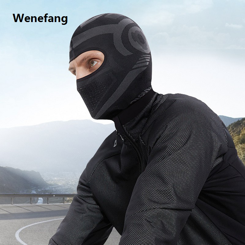 Wenefang Breathable Headgear Motorcycle Balaclava Summer Windproof Sunscreen Cycling Sports Full Face Mask Soft Headgear for Men Women