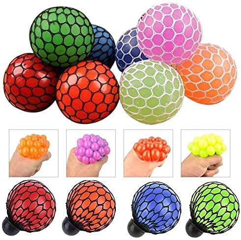 Grape Ball Hand Grip Ball Toy Grapes Pleasant Decompression Healing Toy Fluffy Soft Touch Convenient Funny Toy Random Color