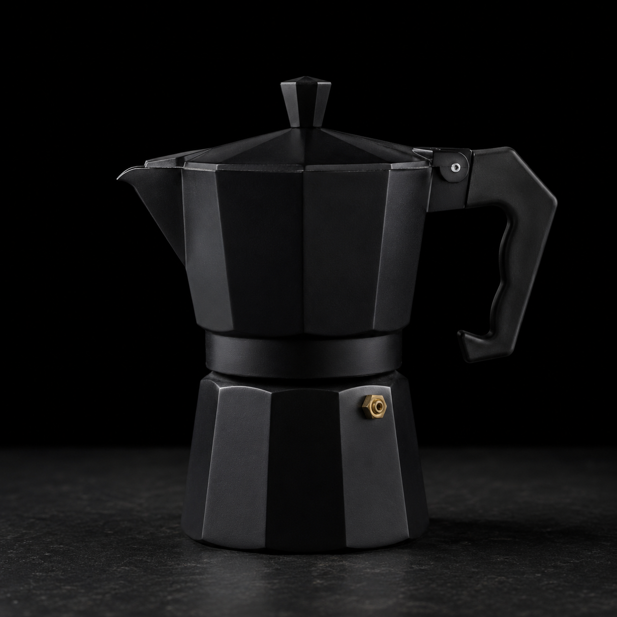 Moka Pot 3 Cup in Black