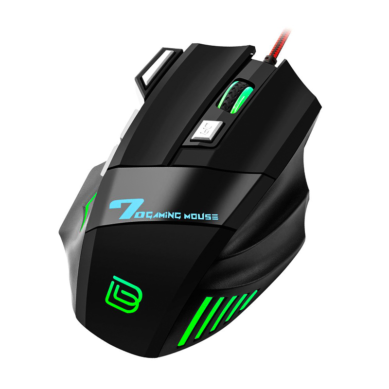 BAJEAL G5 7 Button Wired Gaming Mouse RGB Light