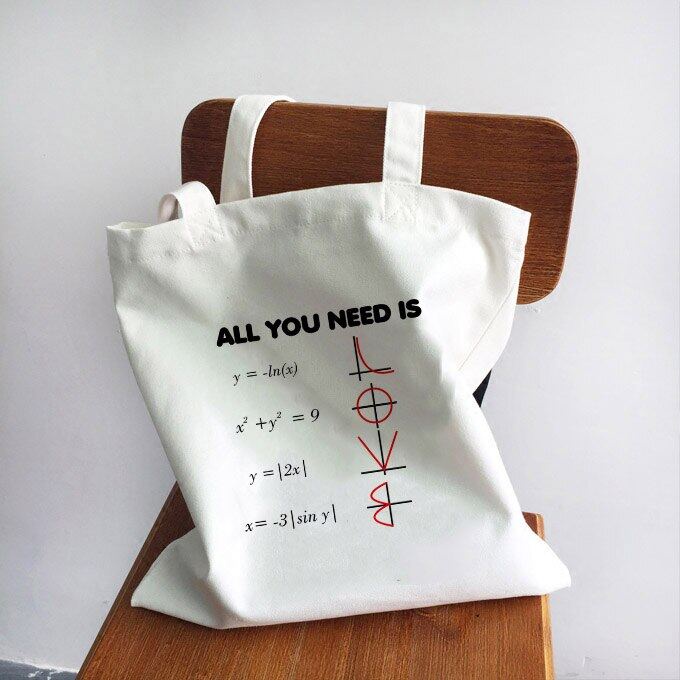 Ladies Handbags Girl Power Quotes Canvas Tote Bag Shopping Travel Women Eco Reusable Shoulder Shopper Bags High Capacity VSQP