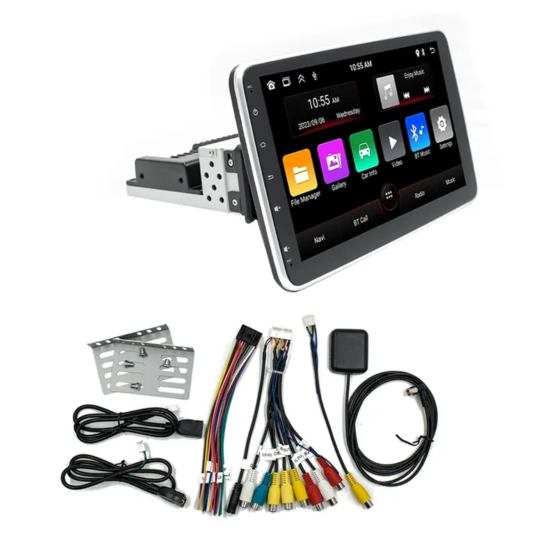 1Din Adjustable Rotatable Screen 2G+64G Multimedia Player 10.1Inch