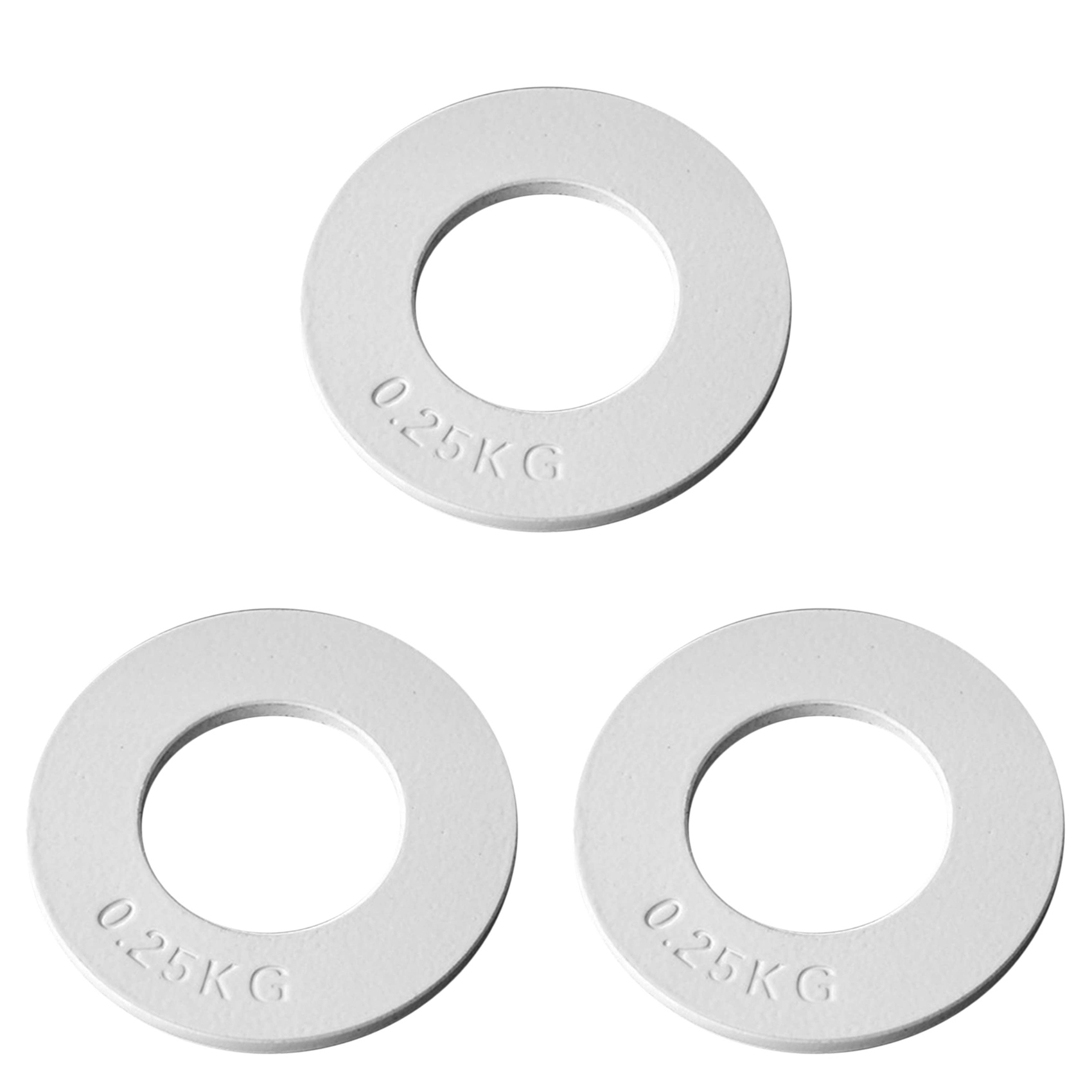 OUMERY 3X Fractional Weights Fractional Weights Mini Weight Plates Strength Training Plates Accurate Disk White 0.25Kg
