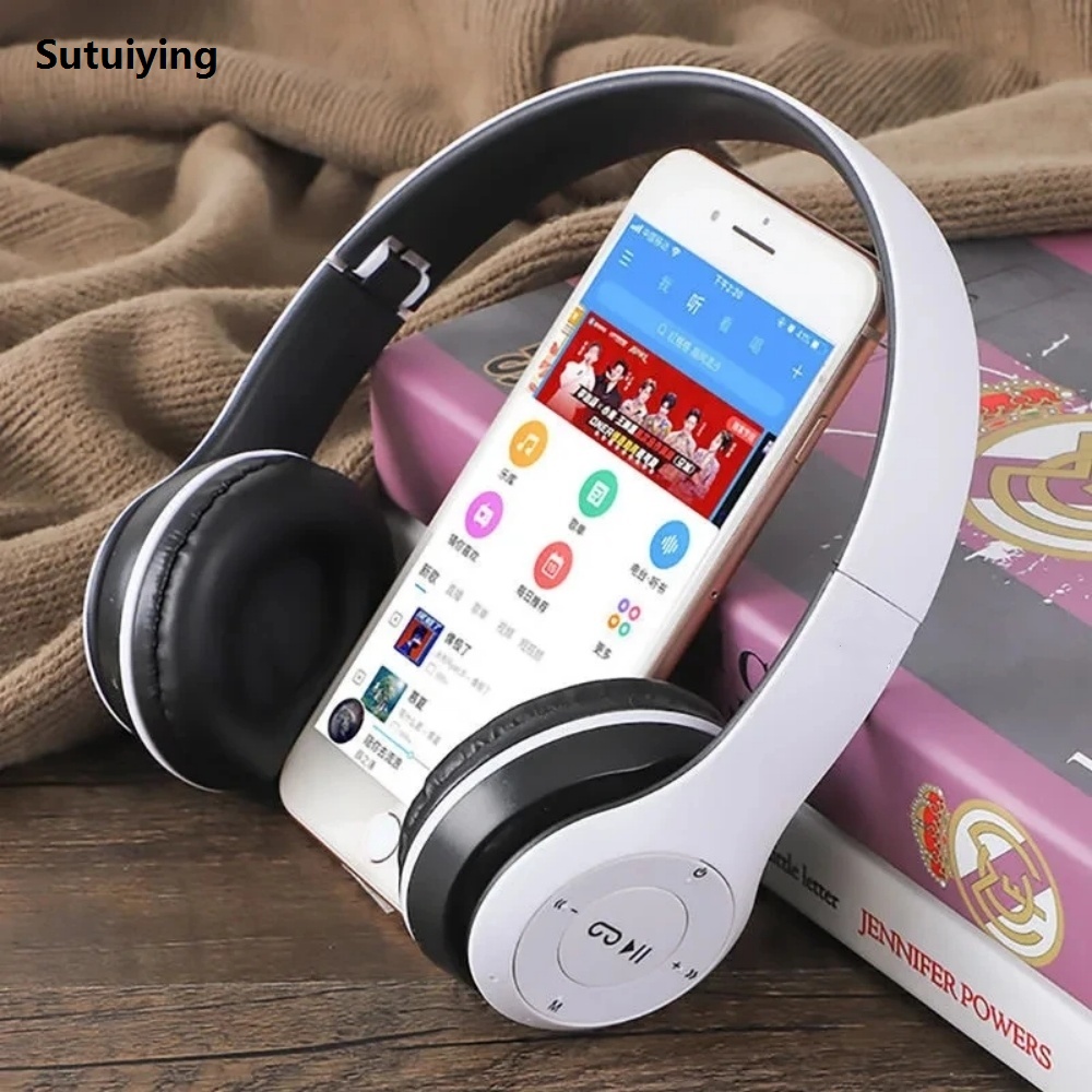 Sutuiying P47 Wireless Bluetooth Headphone With Microphone Foldable Headsets Hot Selling Bass HiFi Sound Music Stereo Earphone For Smartphones TV Game
